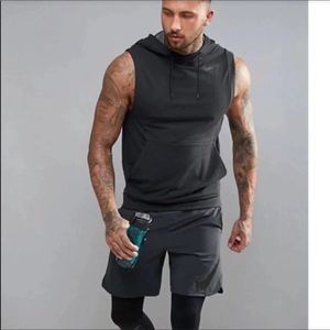 Nike sleeveless hooded tank top size small